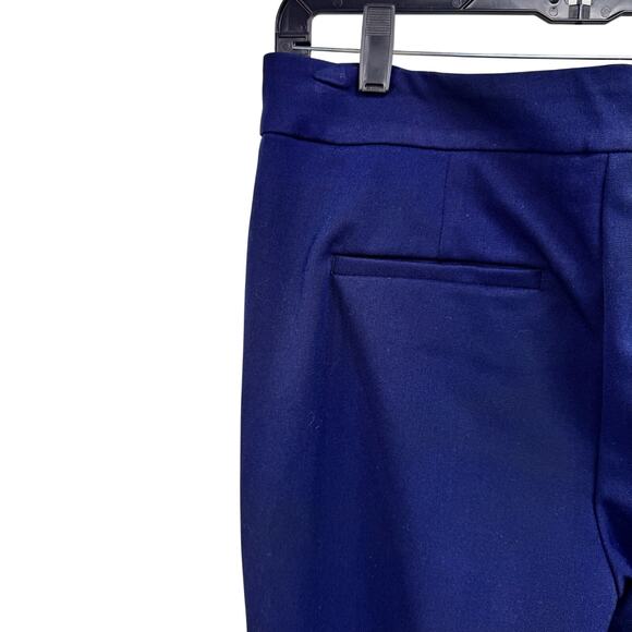 NWT Loft Cuffed Straight Leg Navy Pants Womens 2 - Picture 5 of 6